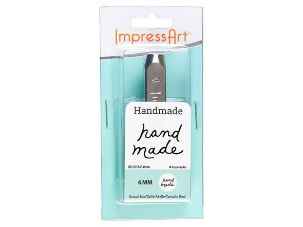 ImpressArt Signature Metal Stamp, 'Hand Made' (Each)