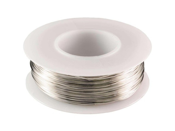 Nickel Silver Jewelry Wire, Round, 24ga, 4oz, 198-feet (Spool)