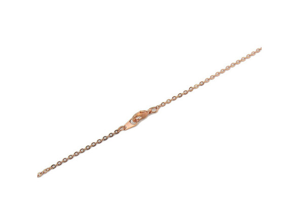 Copper Plated Fine Filed Cable Chain Necklace, 18" (12 Pieces)