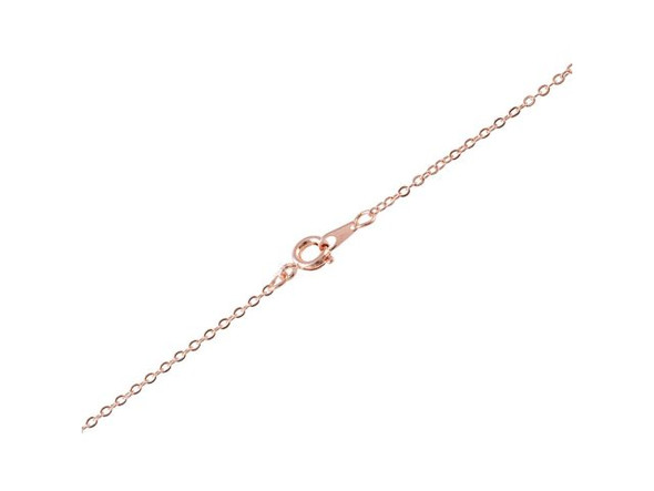 Copper Plated Fine Filed Cable Chain Necklace, 18" (12 Pieces)