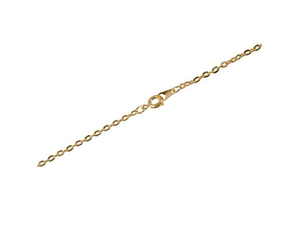 Gold Plated Medium Cable Chain Necklace, 18" (12 Pieces)