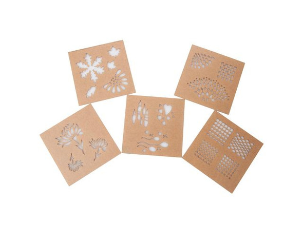 Design Stencils for Enameling by Eugenia Chan, Reflections Set (pack)