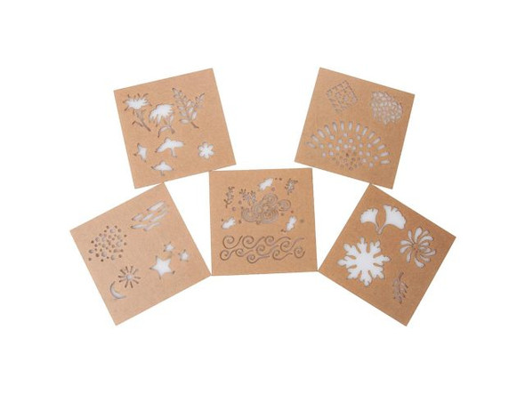 Design Stencils for Enameling by Eugenia Chan, Echoes Set (pack)