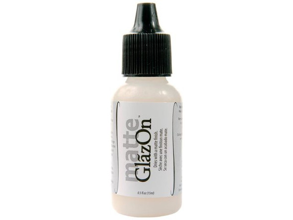 Tips:   For best results, apply GlazOn using a soft, dense foam aplicator.When using as a layer protectant: Apply a StazOn color and allow to dry, then apply a thin layer of GlazOn and allow to dry, followed by more StazOn colors and GlazOn to separate them.. Apply GlazOn between each successive coat of StazOn to ensure colors do not become muddy.For collage: Apply GlazOn to the project, then add the inclusion: glitters, fibers, micro beads, etc. GlazOn may also be used as a sealant on the finished collage.GlazOn only needs to be applied in thin layers. Add a small amount of GlazOn to the applicator, then spread the GlazOn evenly across your project before allowing to dry.GlazOn air dries quickly, but a heat gun can be used to speed up drying time. If heat-setting your projects, remember that you are also heating your project’s surface -- metal and glass become hot when heated, acrylic can warp, etc.Always put the cap on your bottle of GlazOn when not in use.  See Related Products links (below) for similar items and additional jewelry-making supplies that are often used with this item.