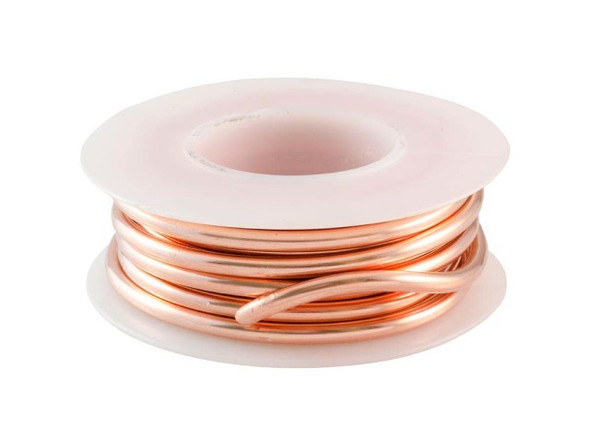 Copper Jewelry Wire, 10ga, Round, 8' (4 ounce)