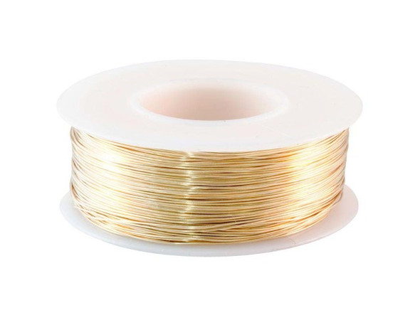 Red Brass Jewelry Wire,  Round, 26ga, 4oz, 315-feet (Spool)