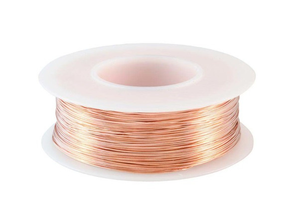 Copper Jewelry Wire, Round, 28ga, 4oz, 497-Feet (Spool)