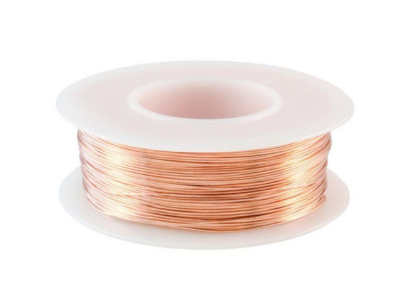 Copper Jewelry Wire, Round, 26ga, 4oz, 315-Feet (Spool)