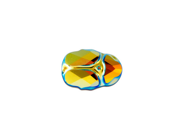 PRESTIGE 5728 Scarab Bead, 12mm - Jet AB2X (Each)