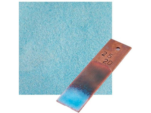 Thompson Translucent 80-mesh Enamel for Metals - Aqua Blue, Sample (Each)