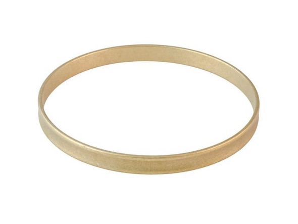 Brass 1/4" Concave Bangle Bracelet, 2-5/8" ID (Each)