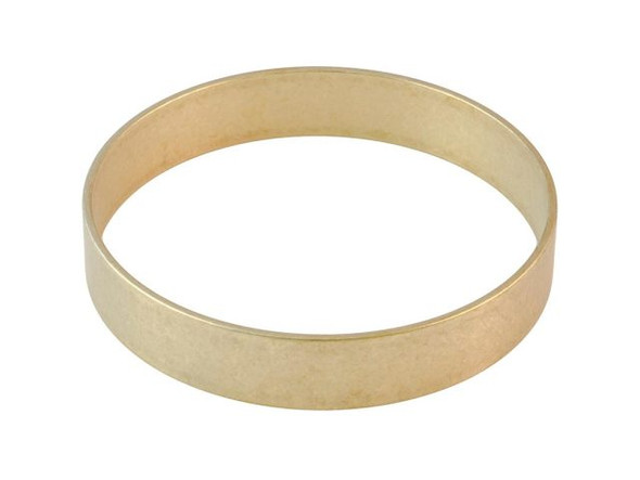 Brass 1/2" Flat Bangle Bracelet, 2-5/8" ID (Each)