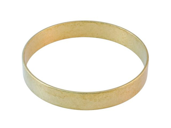 Brass 1/2" Flat Bangle Bracelet, 2-7/8" ID (Each)
