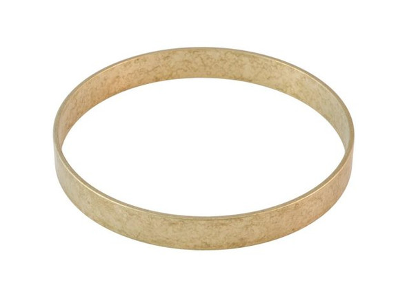 Brass 3/8" Flat Bangle Bracelet, 2-7/8" ID (Each)
