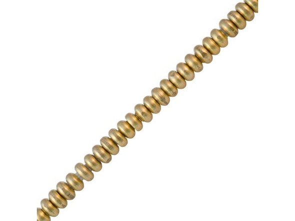 Antiqued Brass Plated Beads, Rondelle, 6mm - Special Purchase (strand)