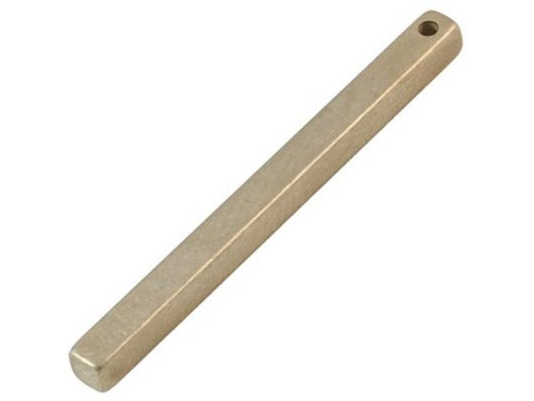 Brass Rectangle Bar Blank with Hole, 1-1/2" (Each)