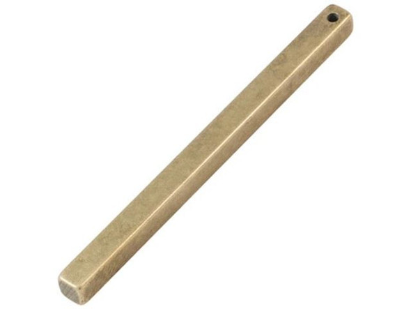 Brass Rectangle Bar Blank with Hole, 1-3/4" (Each)