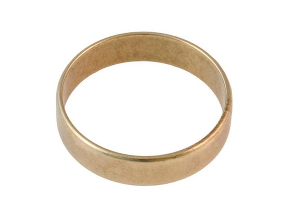 Brass Ring Blank, 5mm Band, Size 9 (Each)