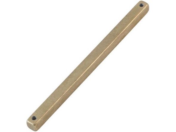 Brass Rectangle Bar Blank with 2 Holes, 2" (Each)