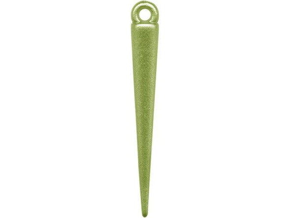 Spike, Thin, 34x4.5mm - Green (10 Pieces)