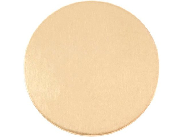 Brass Blank, 25mm Round, 24-gauge (Each)