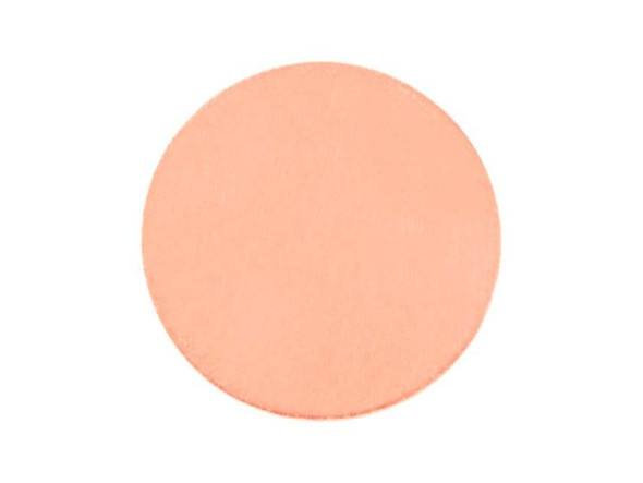 Copper Blank, 19mm Round, 24-gauge (Each)