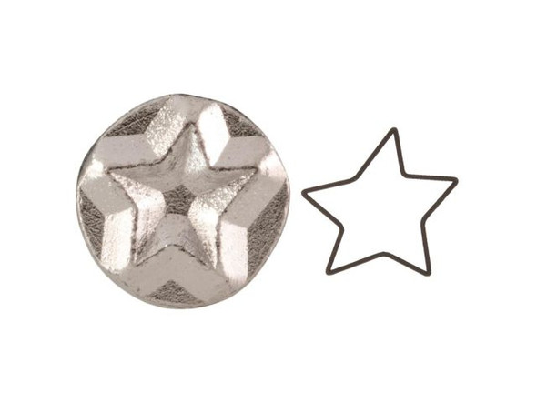 ImpressArt Metal Stamp, Fun Star, 6mm (Each)