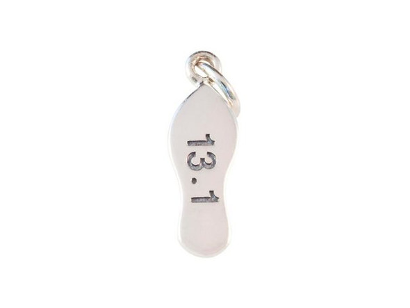 Nina Designs Sterling Silver "13.1" Shoe Charm (Each)