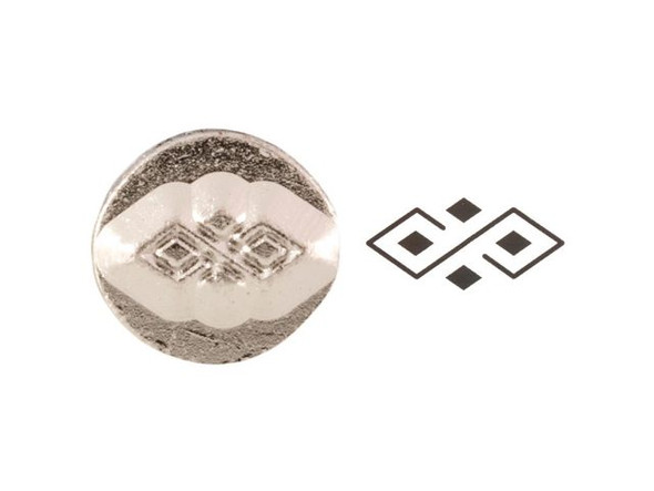 ImpressArt Metal Stamp, Diamond Pattern Border, 6mm (Each)