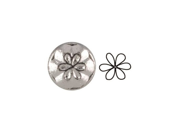 ImpressArt Signature Metal Stamp, Whimsy Flower, 3mm (Each)