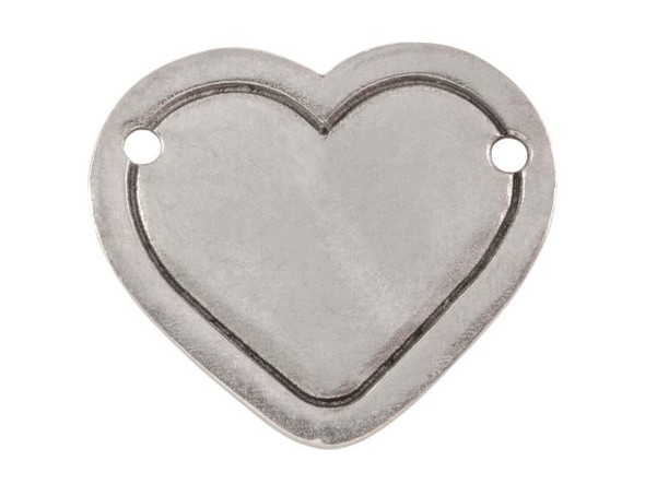 ImpressArt Pewter Blank, Heart with Border - Large (Each)