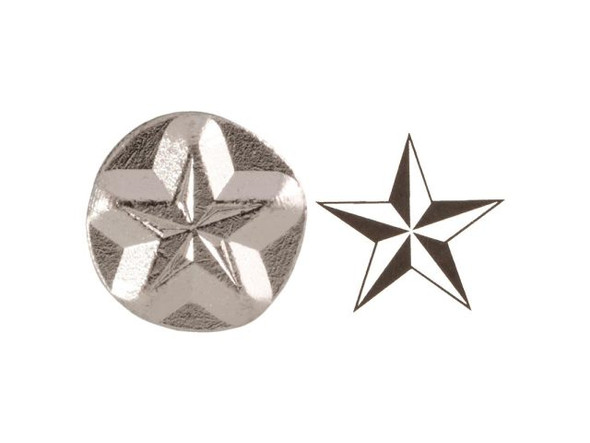 ImpressArt Signature Metal Stamp, Nautical Star, 6mm (Each)