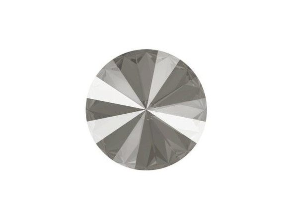 PRESTIGE 1122 Rivoli Stone, 14mm - Crystal Dark Grey Lacquer (Each)