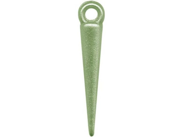 Spike, Thin, 23x4.8mm - Green (10 Pieces)