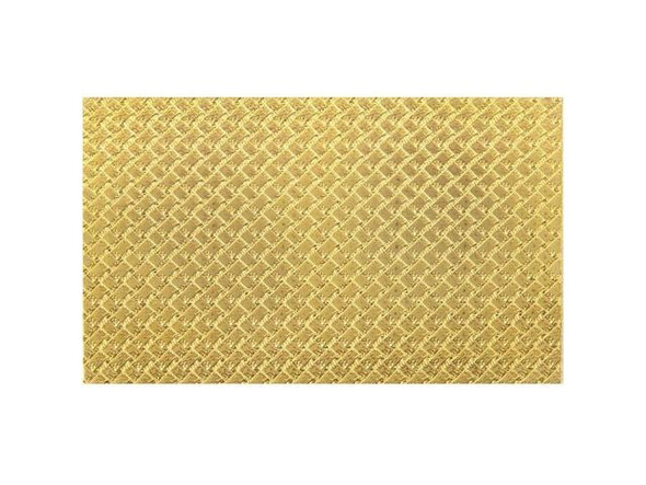 Brass Sheet, Basketweave Pattern (Each)