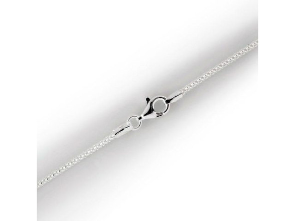 Sterling Silver Popcorn Chain Necklace, 18", Small (Each)