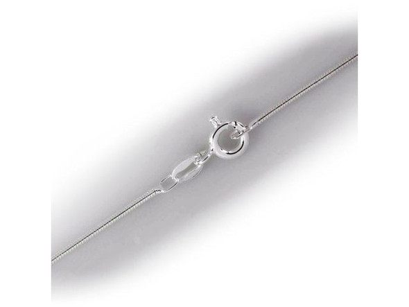 Sterling Silver Snake Chain Necklace, 18", 1.0mm (Each)
