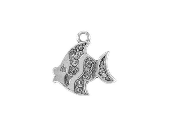 13mm Sterling Silver Fish Charm (Each)