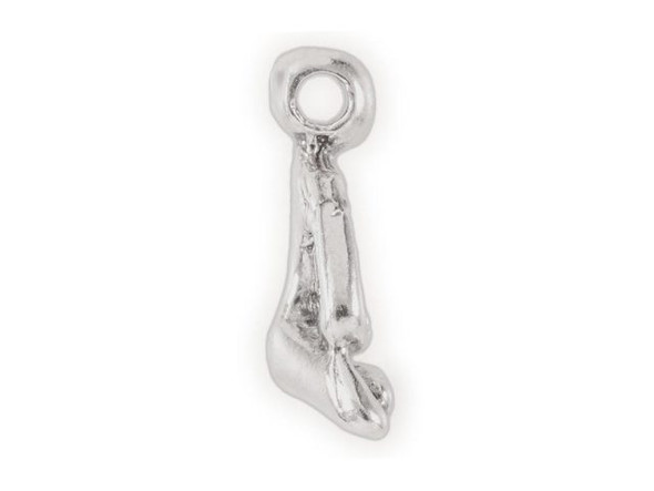 Sterling Silver 16x12mm Yoga Pose Bead (Each)