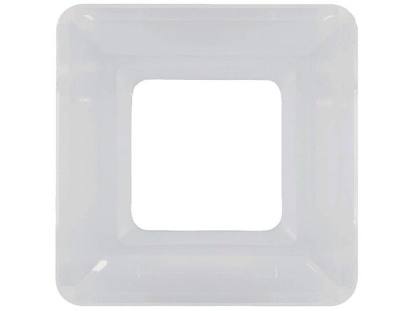 PRESTIGE 4439 Square Link, 30mm - White Opal (Each)