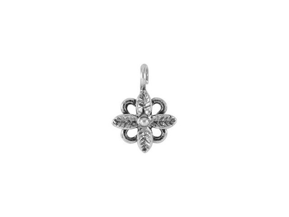 Sterling Silver 7mm Flower Charm (Each)