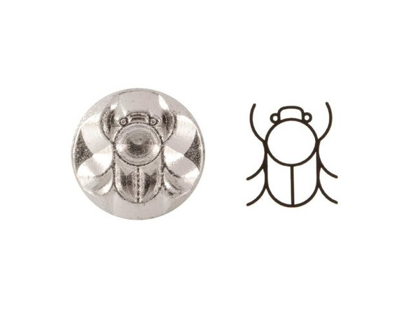 ImpressArt Metal Stamp, Scarab Beetle (Each)