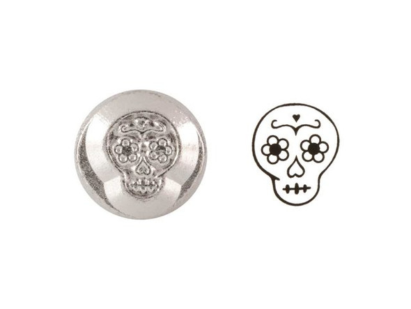 ImpressArt Signature Metal Stamp, Sugar Skull (Each)