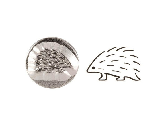 ImpressArt Metal Stamp, Hedgehog (Each)