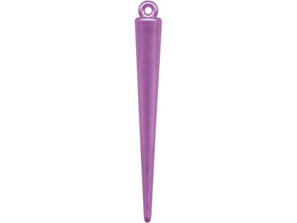 Spike, Thin, 53x6.5mm - Plum (10 Pieces)