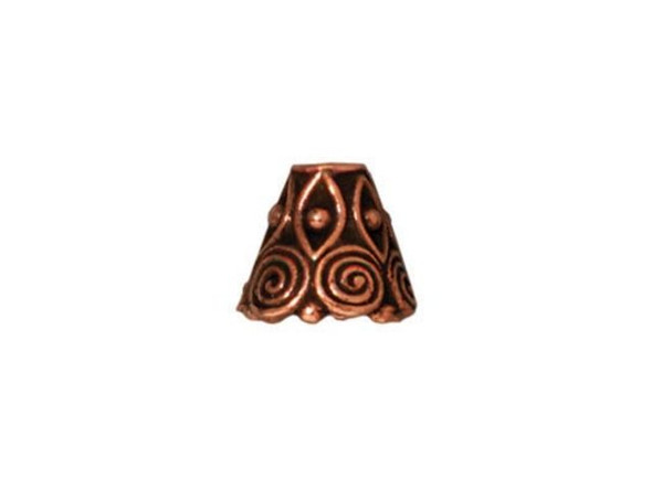 TierraCast Antiqued Copper Plated Spiral Cone (Each)