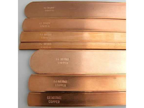 Bracelet Blank, Copper Cuff, 3/8" x 6-1/4" (each)