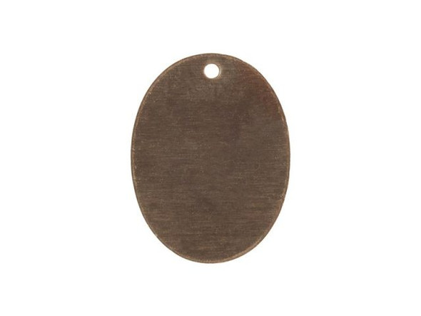 Vintaj Natural Brass Blank, Oval, 17x13mm (pair)