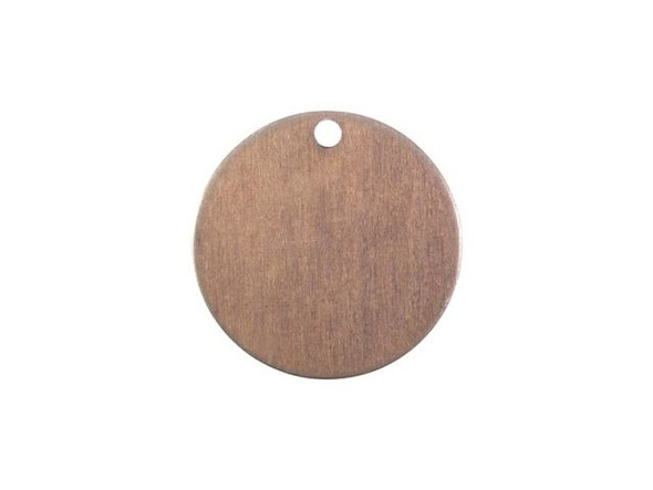 Vintaj Natural Brass Blank, Round, 14mm (pair)