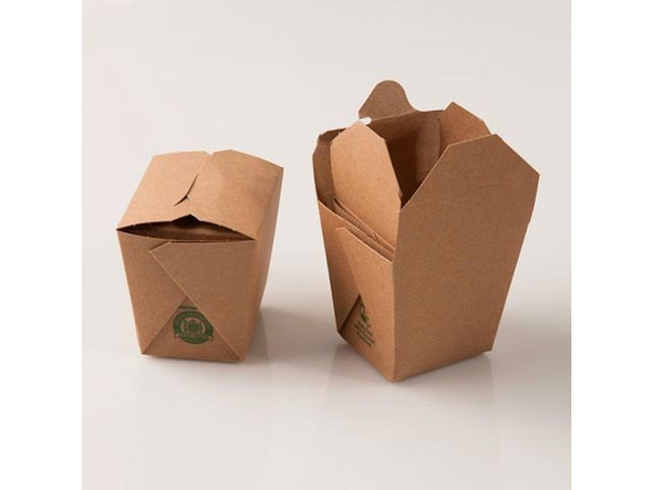 Box, Chinese Take-Out Style, 8oz. - Kraft (10 Pieces)